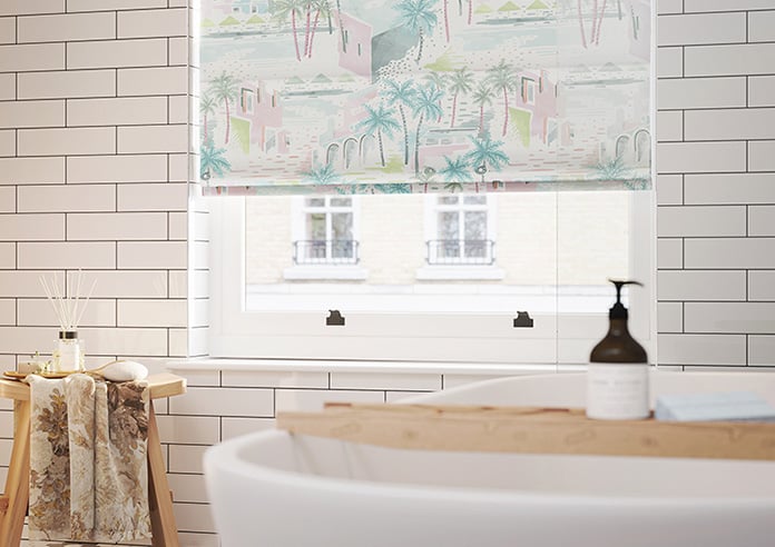 Sunset Boulevard, Watercolour - Motorised Roman Blind - Image 5